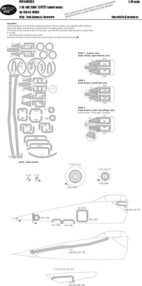 1/48 Mask MiG-25BM EXPERT (ICM 48905)