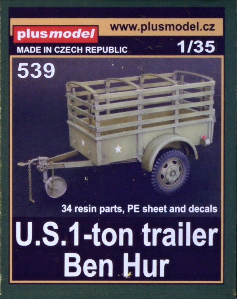 1/35 US 1-ton trailer Ben Hur (incl.PE & decals)