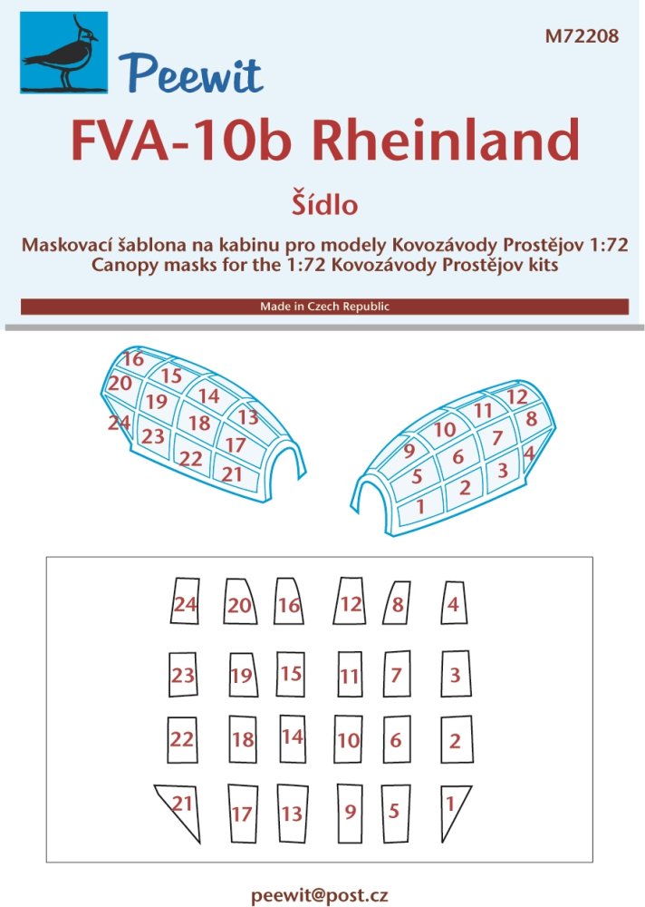 1/72 Canopy mask FVA-10b Rheinland (KP)