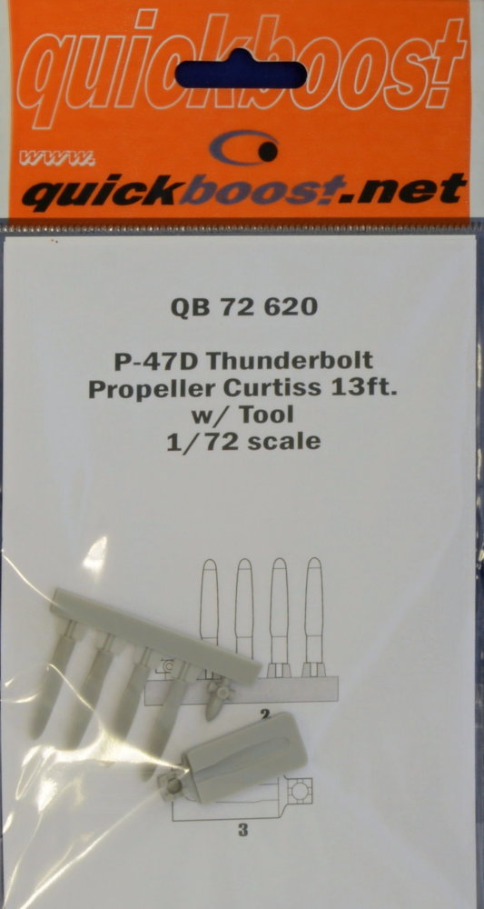 1/72 P-47D Thunderbolt prop.Curtiss 13ft.&tool