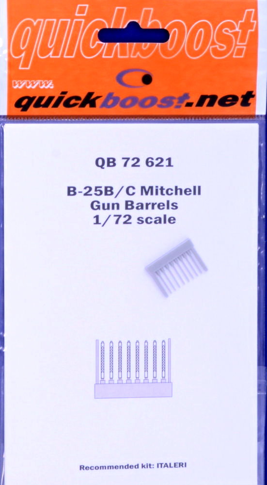 1/72 B-25B/C Mitchell gun barrels (ITALERI)