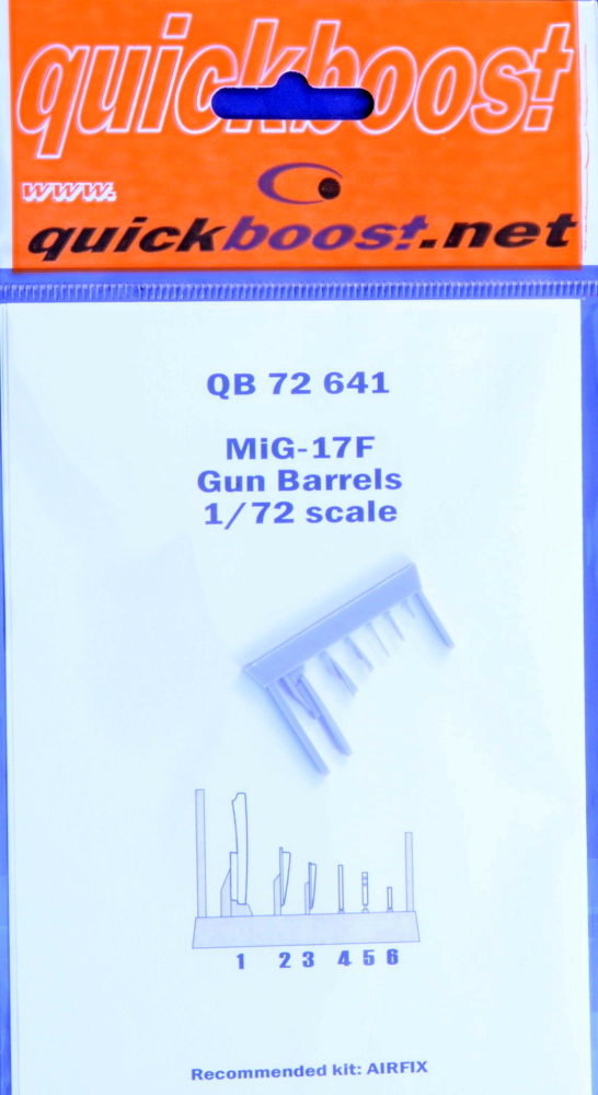 1/72 MiG-17F gun barrels (AIRFIX)