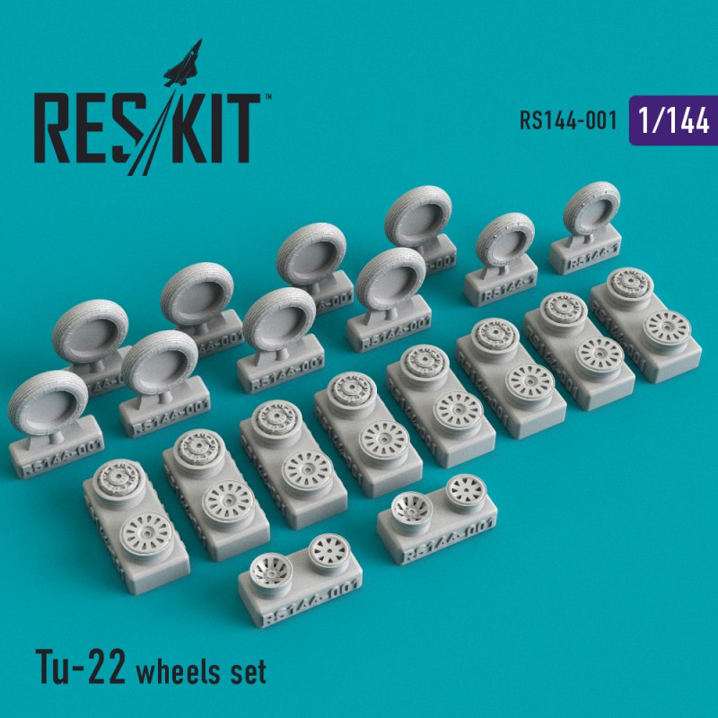 1/144 Tu-22 wheels set (MIKROMIR)