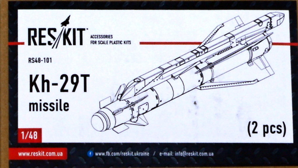 1/48 Kh-29T (AS-14B 'Kedge') missile (2 pcs.)