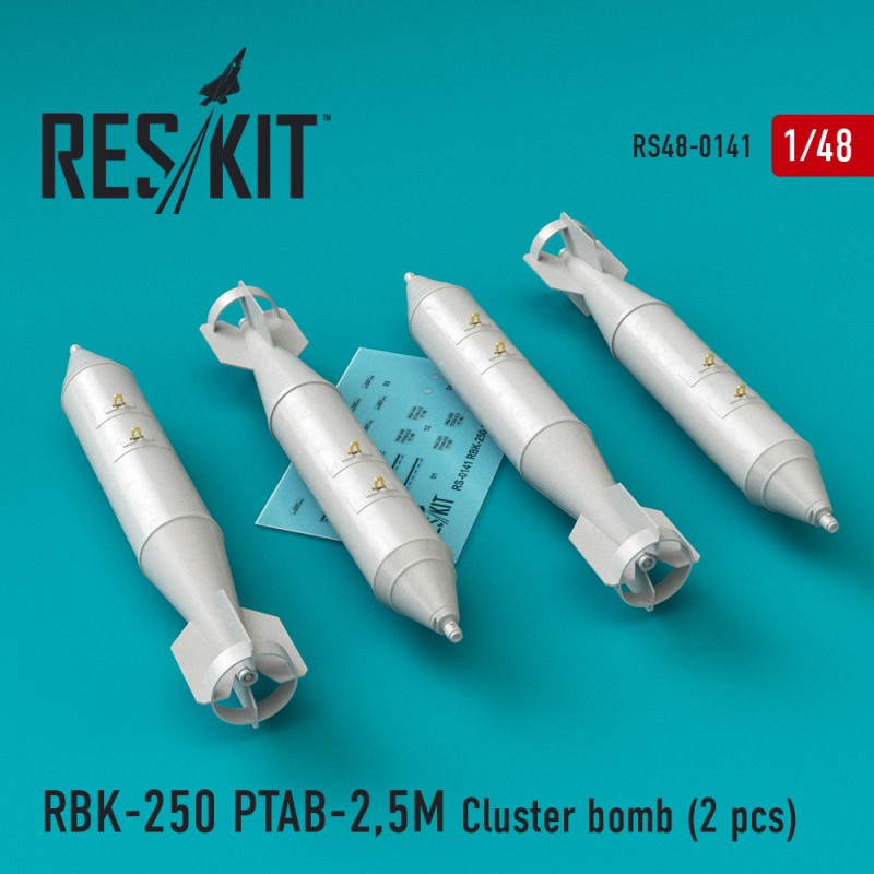 1/48 RBK-250 PTAB-2,5M Cluster bomb (4 pcs.)