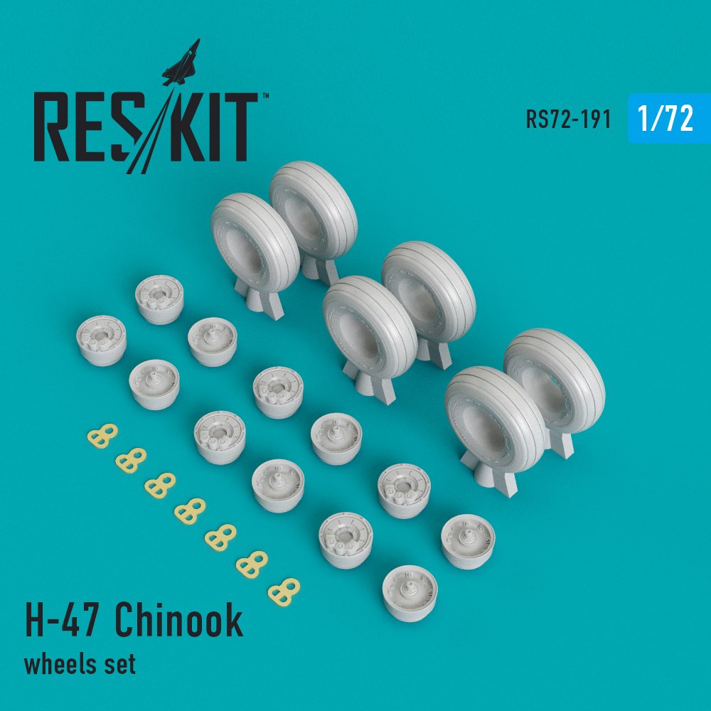 1/72 H-47 Chinook wheel set (ACAD/HAS/ITAL)