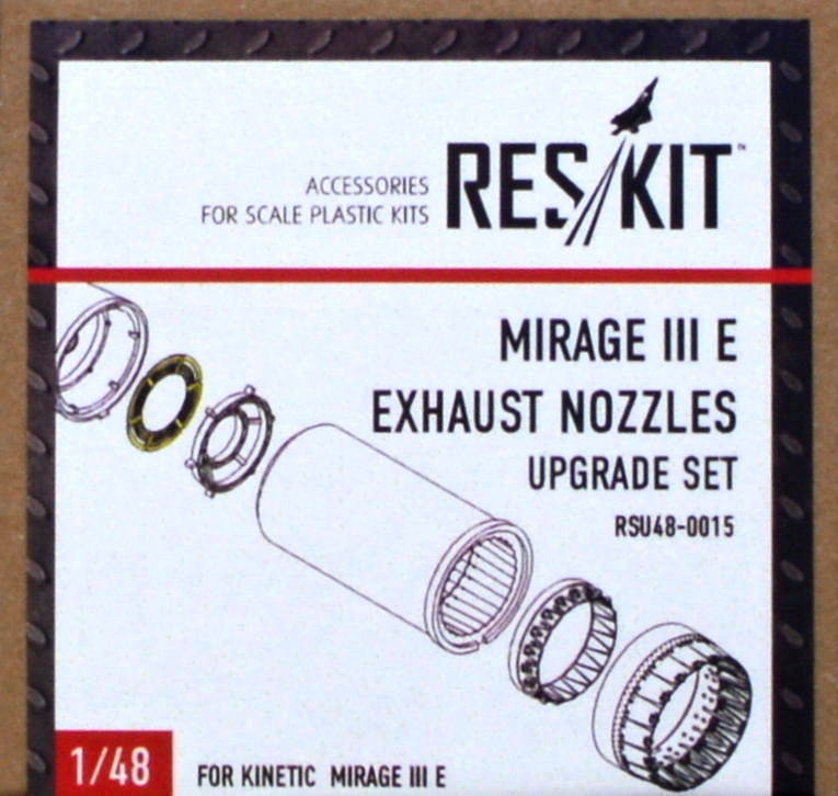 1/48 Mirage III E exhaust nozzles (KIN)