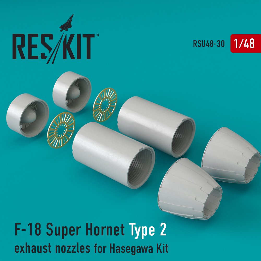 1/48 F-18 Super Hornet Type 2 exh.nozzles (HAS)