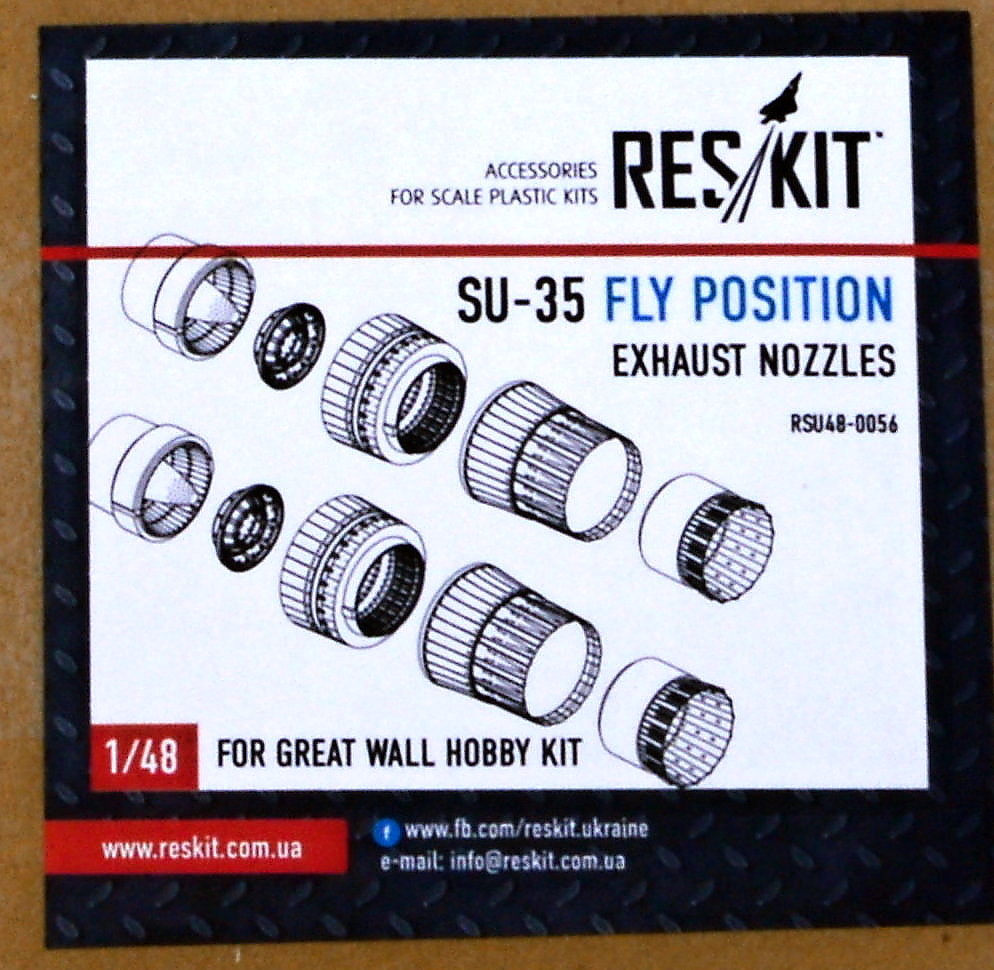 1/48 Su-35 fly position exhaust nozzles (GWH)