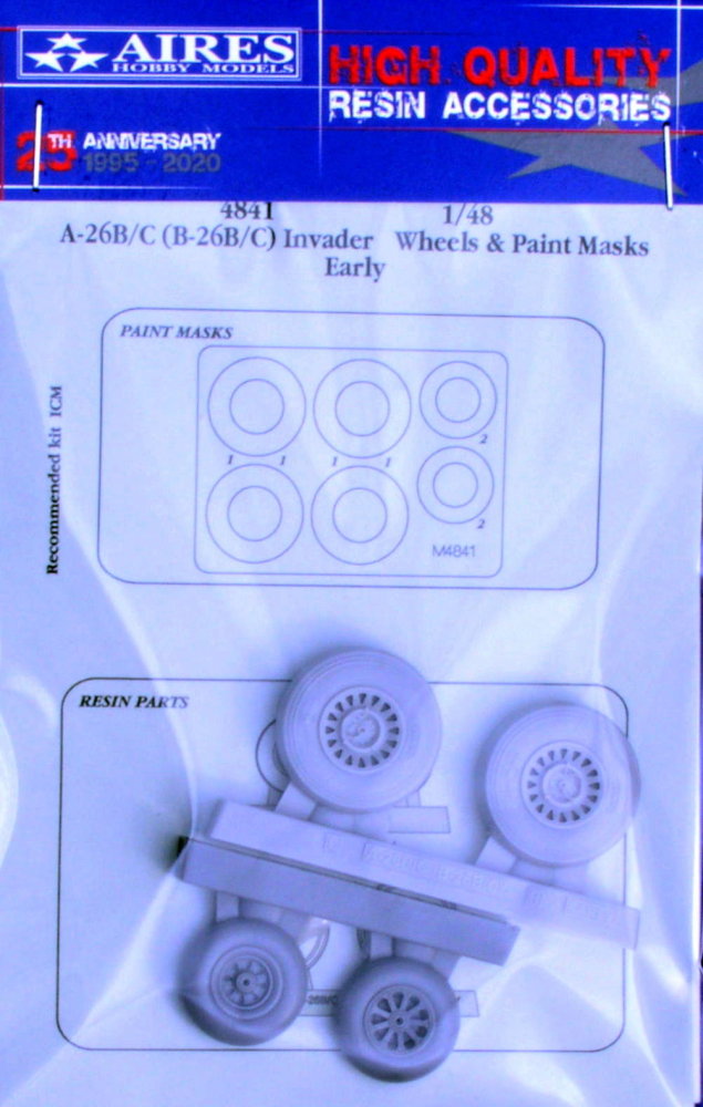 1/48 A-26B/C (B-26B/C) Invader early wheels&p.mask