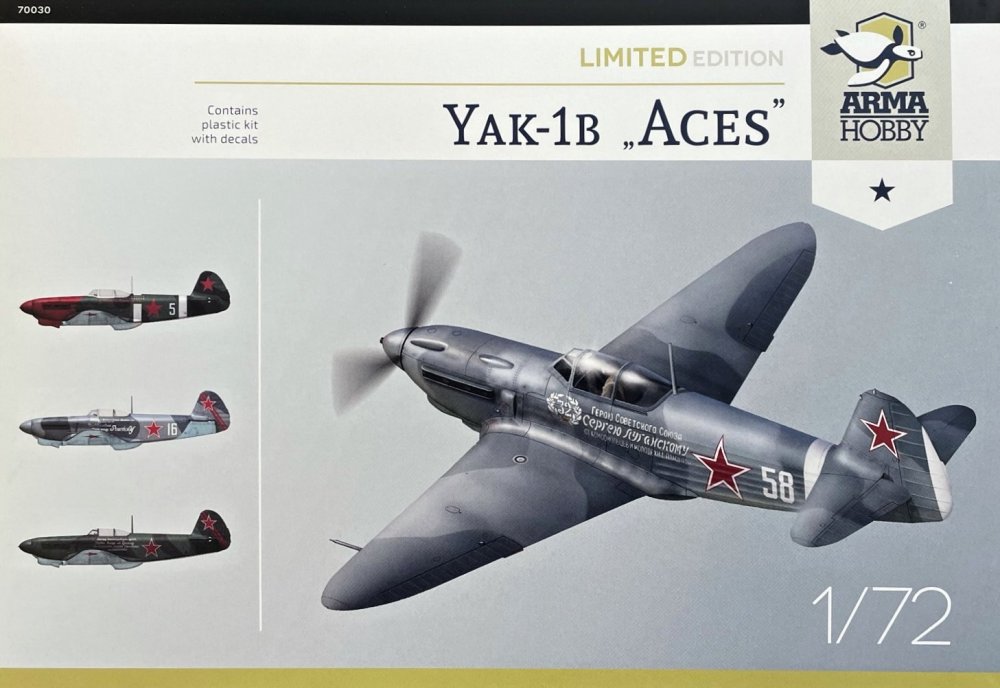 1/72 Yak-1b 'Aces' Limited Edition (4x camo)