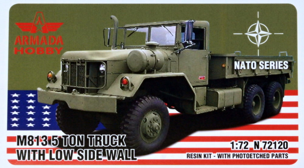 1/72 M813 5-ton Truck w/ Low Side Wall (resin&PE)