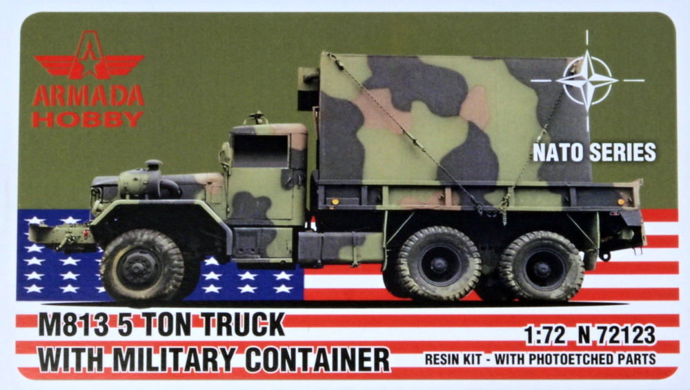 1/72 M813 5-ton Truck w/ Mil.Container (resin&PE)