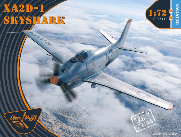 1/72 XA2D-1 Skyshark (4x camo)