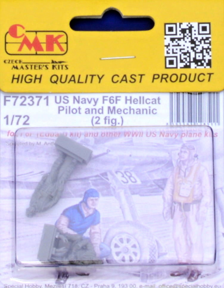 1/72 US Navy F6F Hellcat Pilot & mechanic (2 fig.)