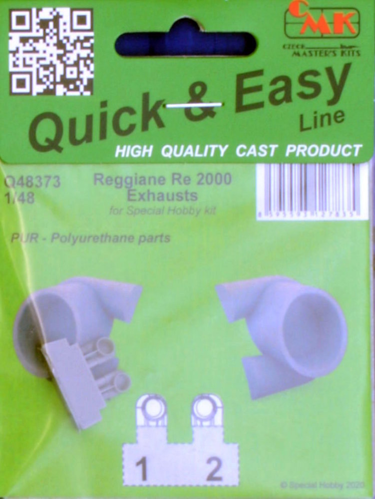 1/48 Reggiane Re 2000 Exhausts (SP.HOB.)