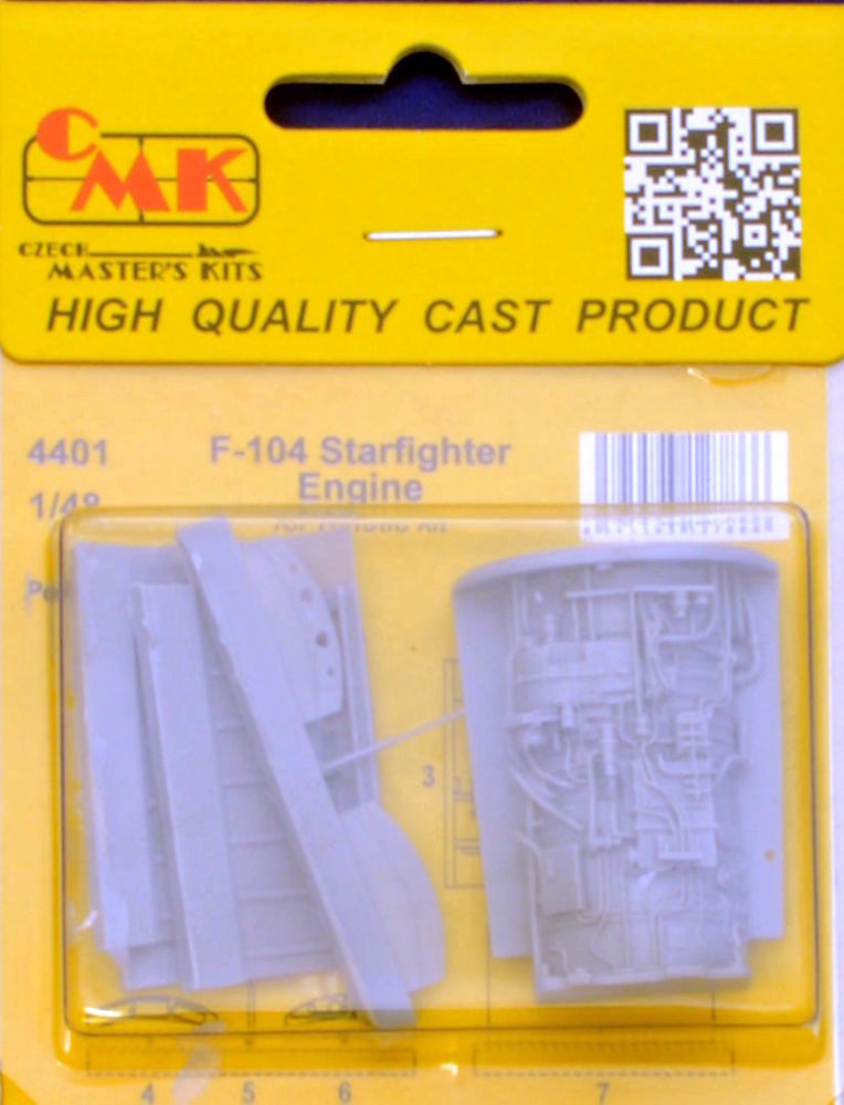 1/48 F-104 Starfighter Engine (KINETIC)