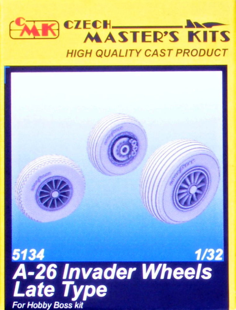 1/32 A-26 Invader Wheels Late type (HOBBYB)