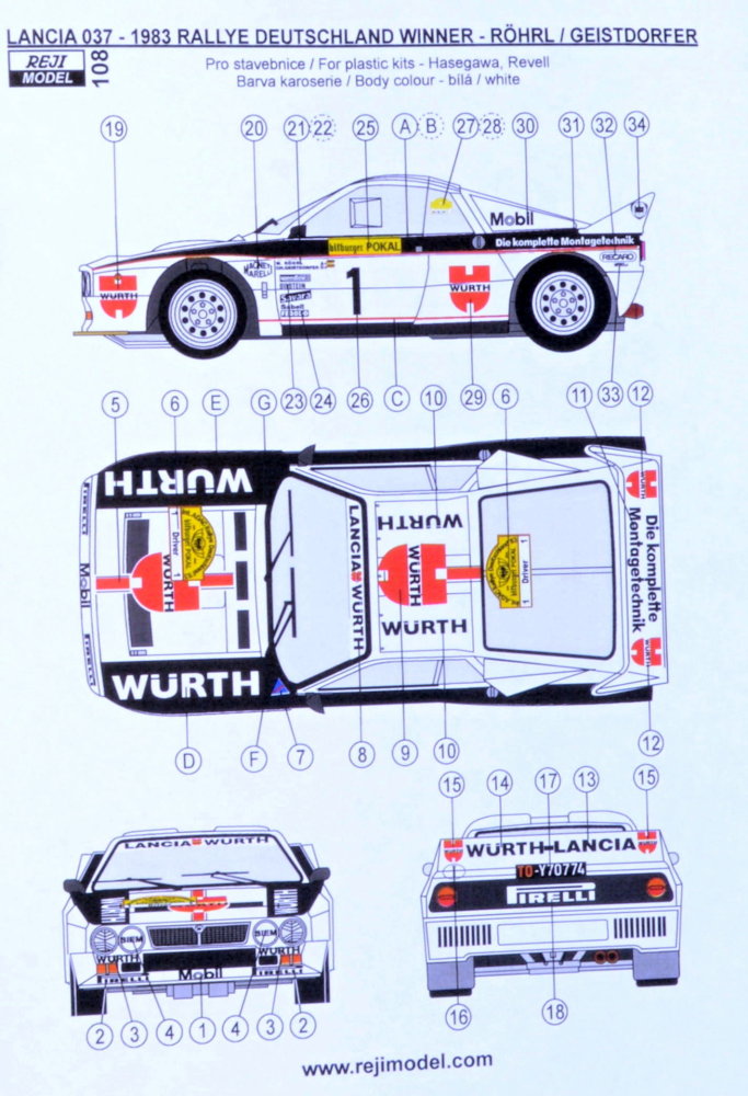 1/24 Lancia 037 Rallye Deutschland 1983 (decals)