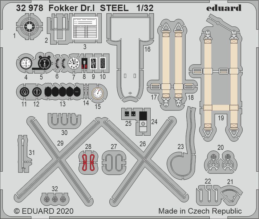 SET Fokker Dr.I STEEL (MENG)