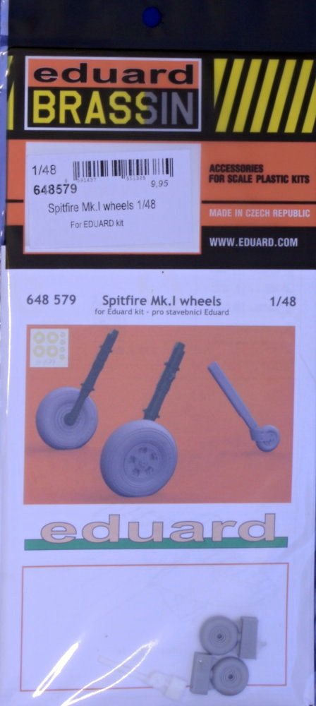 BRASSIN 1/48 Spitfire Mk.I wheels (EDU)