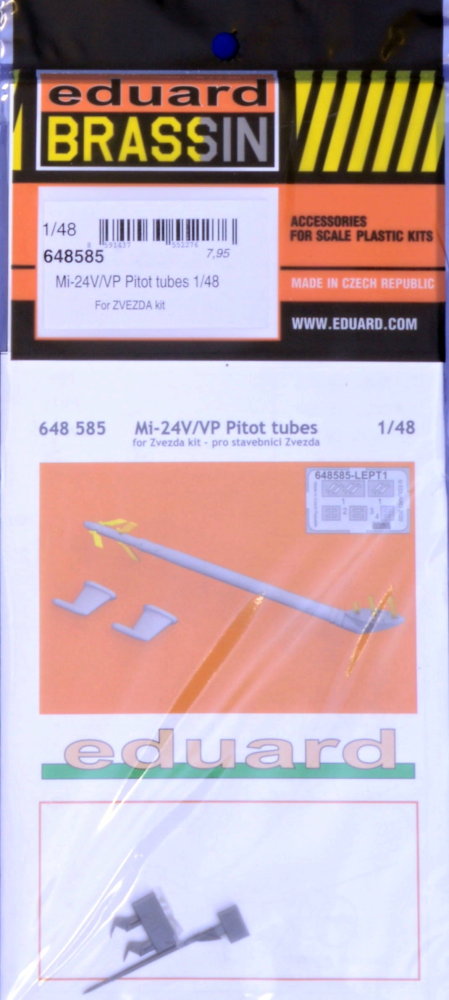 BRASSIN 1/48 Mi-24V/VP Pitot tubes (ZVE)