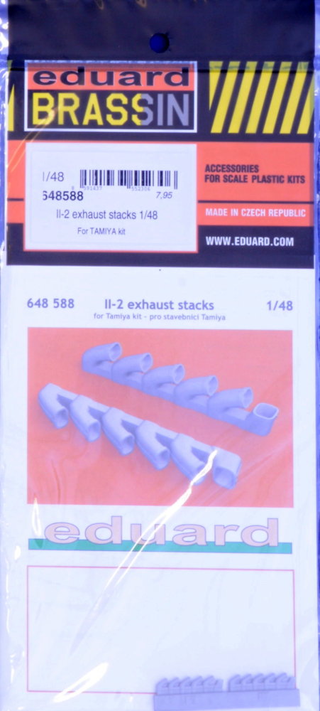 BRASSIN 1/48 Il-2 exhaust stacks (TAM)