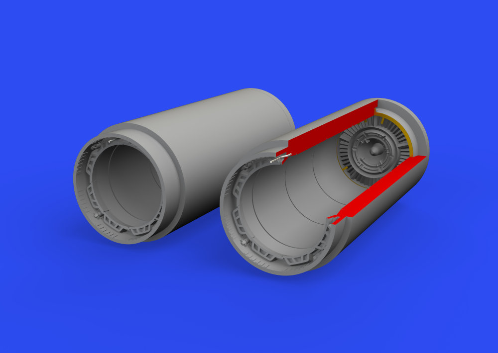 BRASSIN 1/48 MiG-19 exhaust nozzles (EDU/TRUMP)