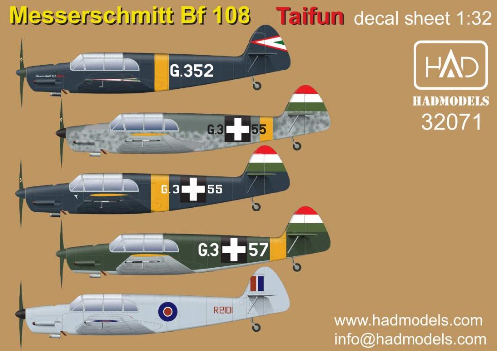 1/32 Decal Messerschmitt Bf 108 Taifun