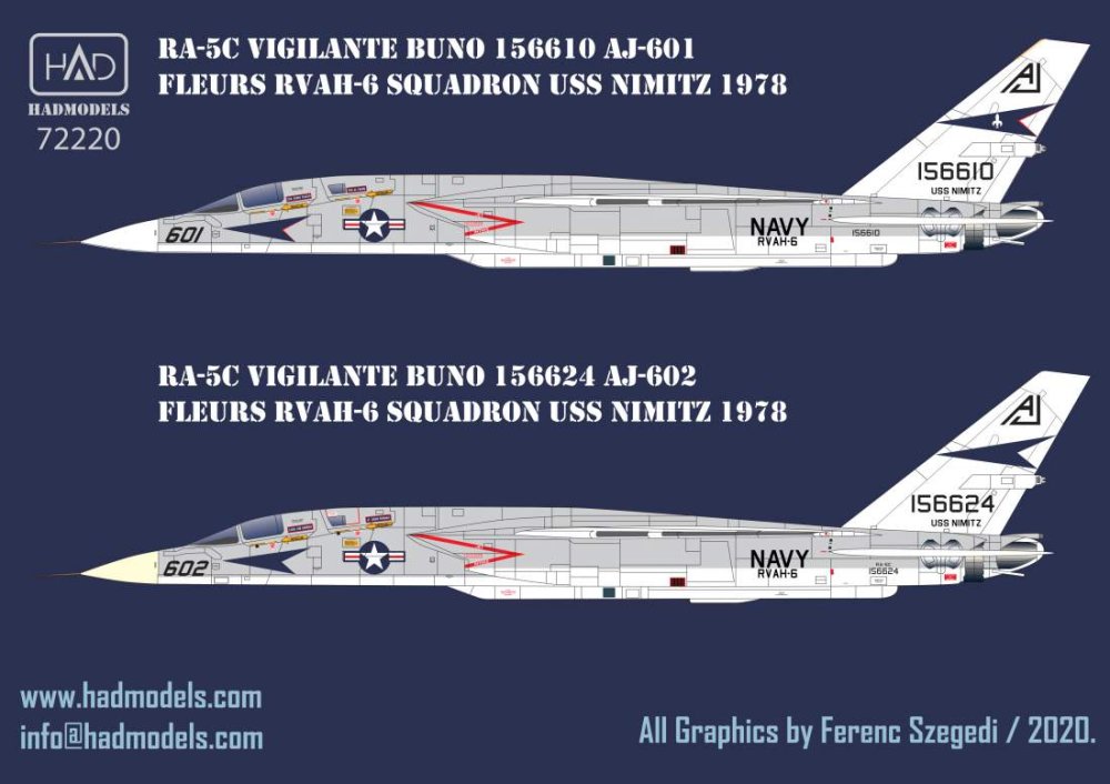 1/72 Decal RA-5C Vigilante USS Nimitz - part 3