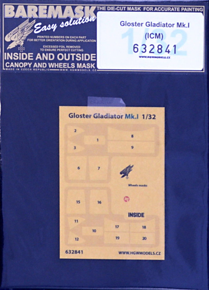 1/32 Mask Gloster Gladiator Mk.I (ICM)