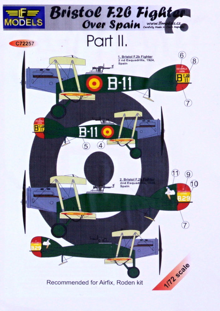 1/72 Decals Bristol F.2b o.Spain (AIRF/RDN) Part 2