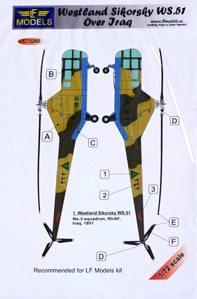 1/72 Decals Westland Sikorsky WS.51 over Iraq (LF)