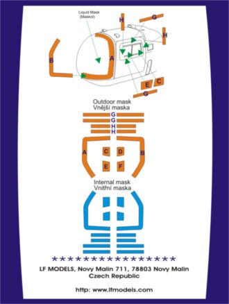 1/72 Canopy mask Bell 47J/Agusta-Bell 47J