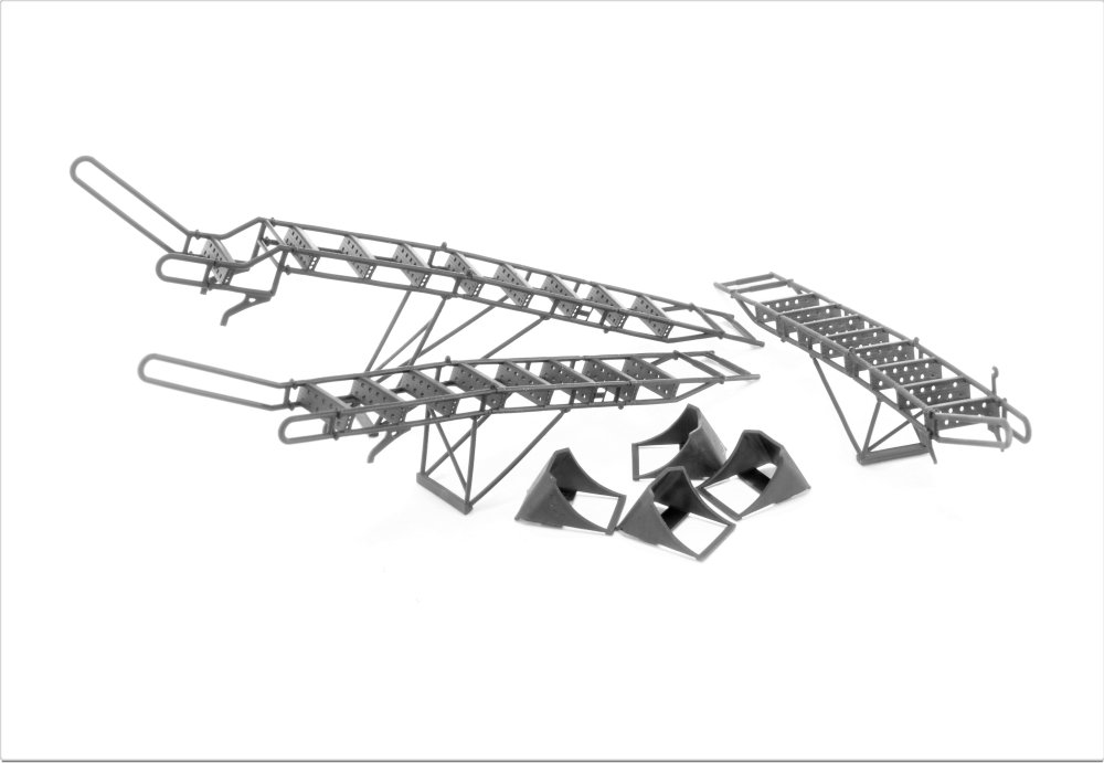 1/48 Su-27UB late Ladder+Chocks Set+Service Ladder