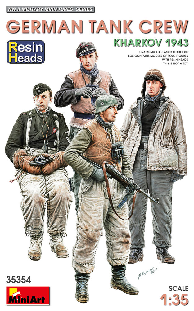 1/35 German Tank Crew, Kharkov 1943 (4 fig.)