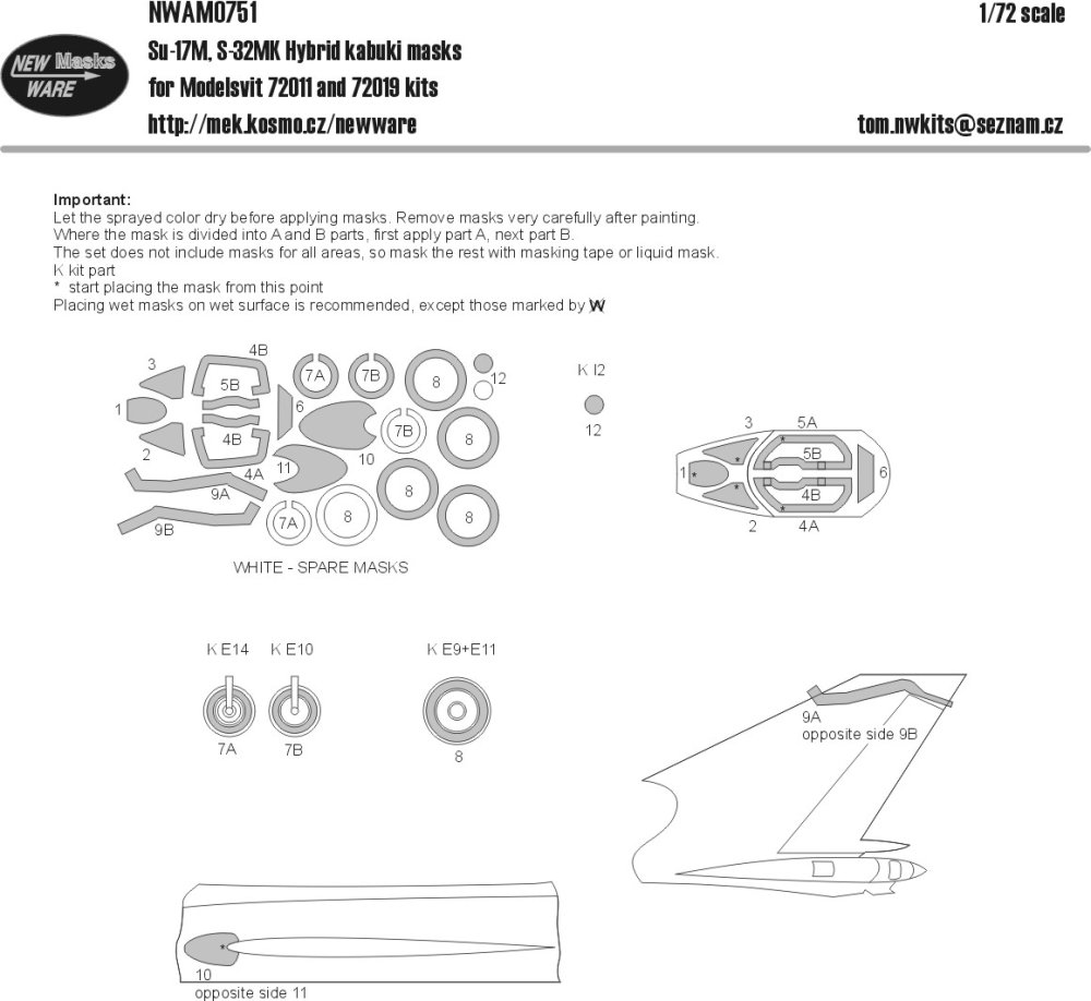 1/72 Mask Su-17M, S-32MK Hybrid (MSVIT72011,72019)