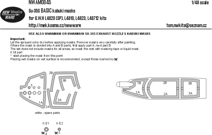 1/48 Mask Su-35S BASIC (GWH)