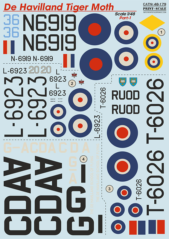 1/48 De Havilland Tiger Moth - part 1 (wet decals)