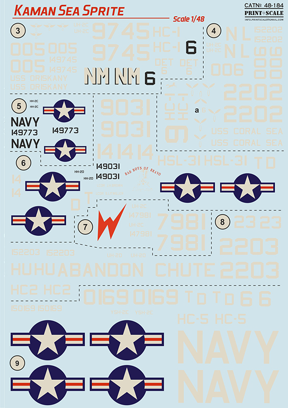 1/48 KAMAN Sea Sprite (wet decals)