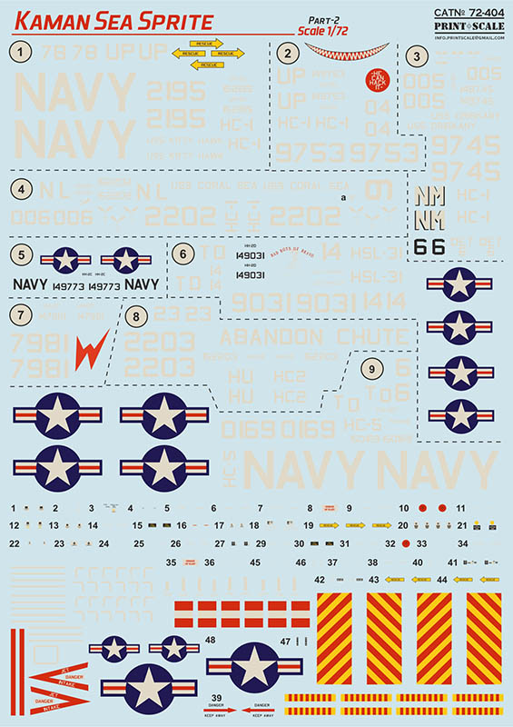 1/72 Kaman Sea Sprite - part 2 (wet decals)