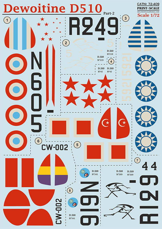 1/72 Dewoitine D.510 - part 2 (wet decals)