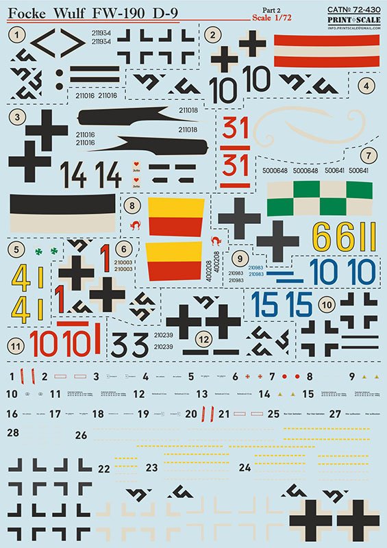 1/72 Focke-Wulf Fw 190D-9 - part 2 (wet decals)