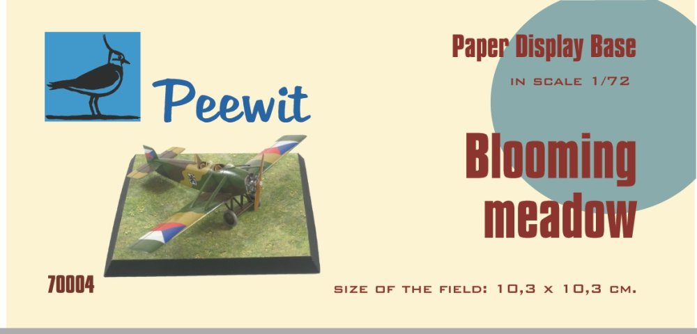 1/72 Paper Display Base - BLOOMING MEADOW