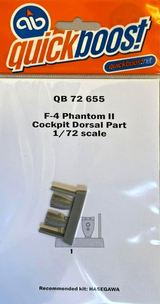 1/72 F-4 Phantom II cockpit dorsal part (HAS)