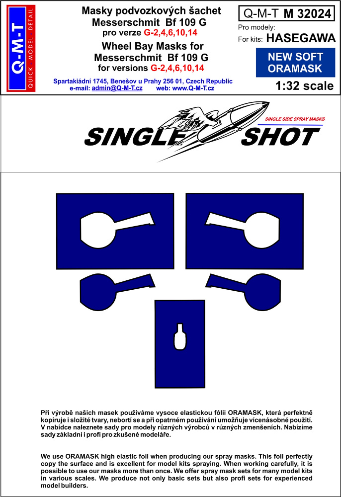 1/32 Mask Bf 109 G-2,4,6,10,14 (HAS)