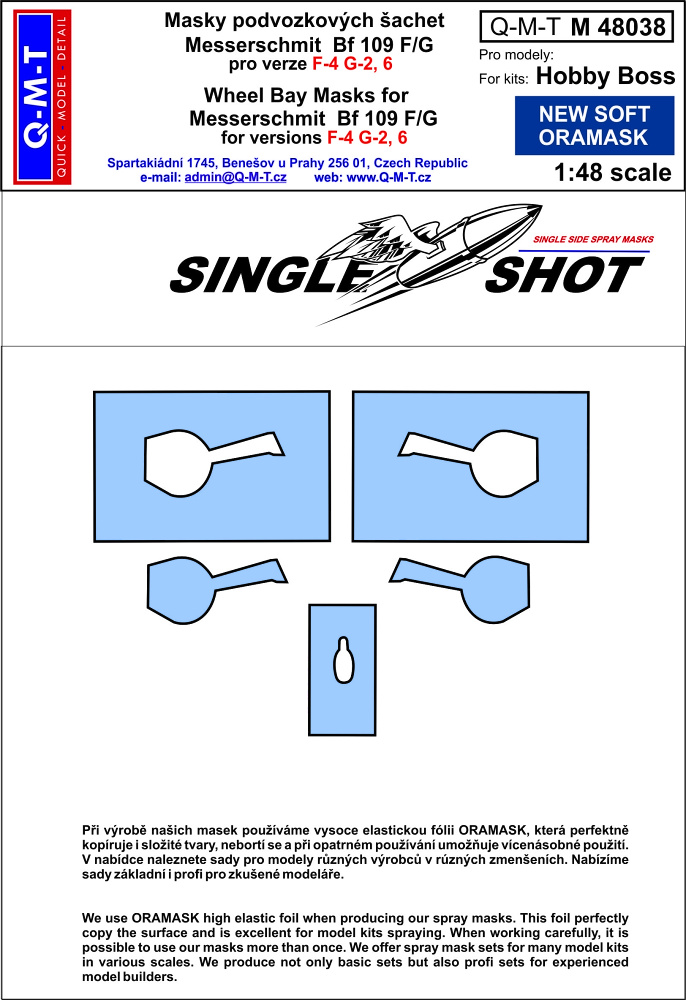 1/48 Mask Bf 109 F-4, G- 2,6 (HOBBYB)