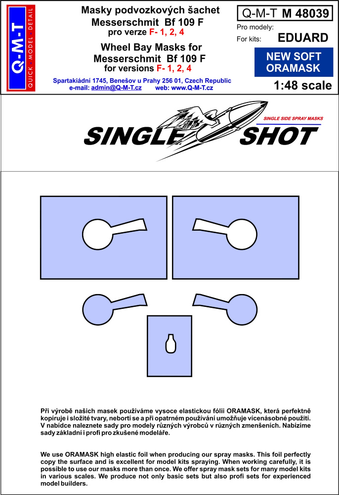 1/48 Mask Bf 109 F- 1,2,4, (EDU)