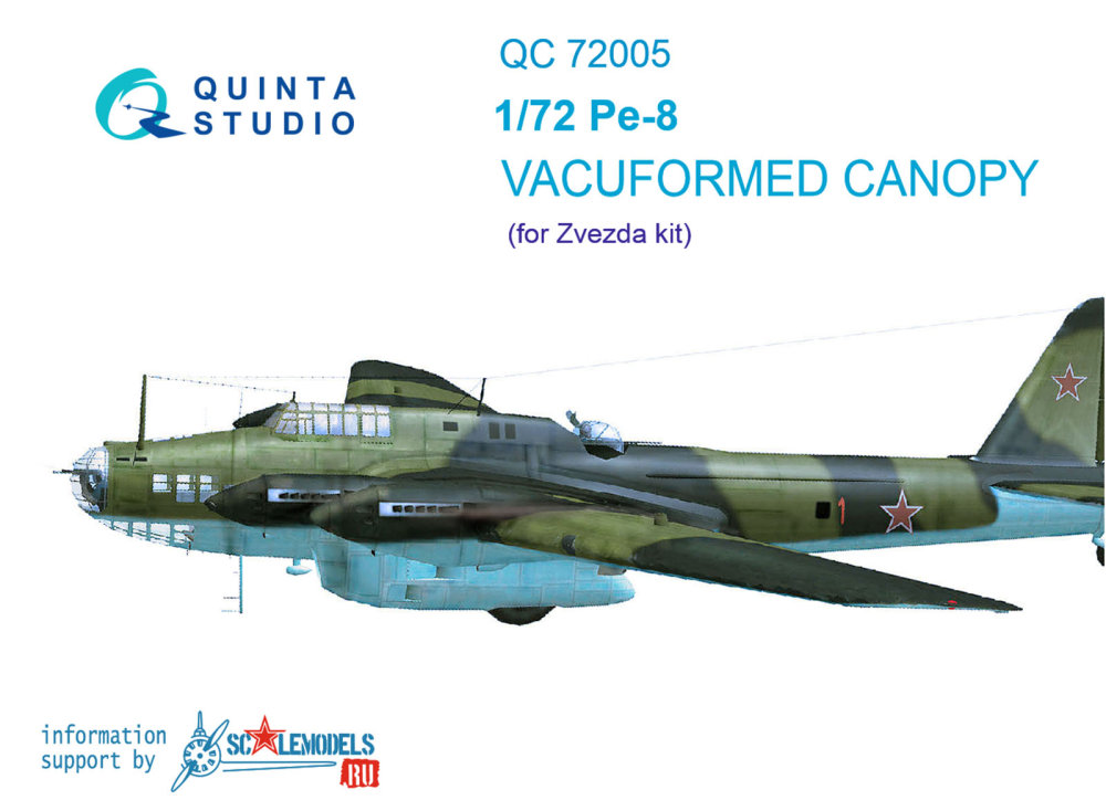 1/72 Vacu canopy for Pe-8 (ZVE)