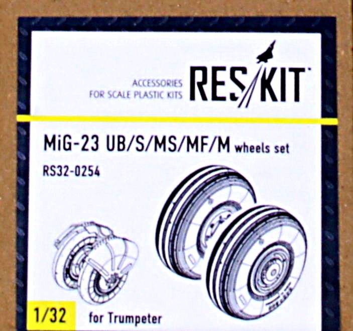 1/32 MiG-23 (UB/S/MS/MF/M) wheels (TRUMP)